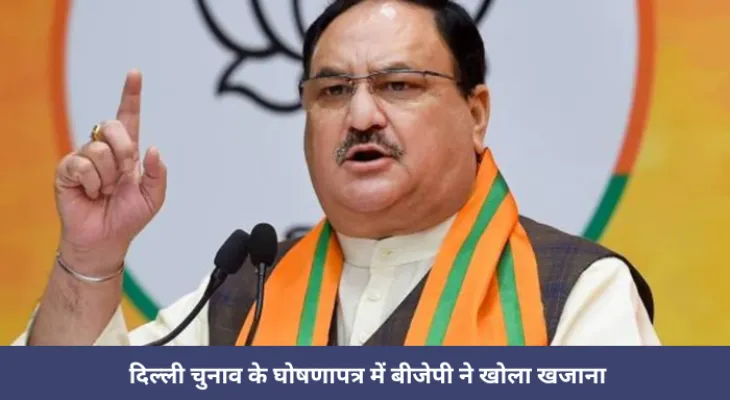 दिल्ली चुनाव के घोषणापत्र में बीजेपी ने खोला खजाना, महिलाओं, बुजुर्गों के लिए किये बड़े वादे