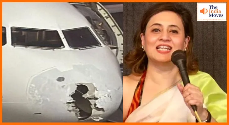 दिल्ली-श्रीनगर फ्लाइट के नोज पर गिरी बिजली, डेलिगेशन के लिए जा रही नेता ने बताया पूरा हाल