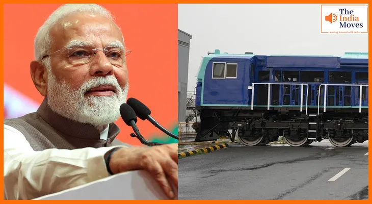 बिहार से पहली बार लोकोमोटिव एक्सपोर्ट, मोदी ने दिखाई हरी झंडी