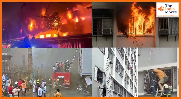 मुंबई के दहिसर में 24 मंजिला इमारत में भीषण आग, 1 की मौत और कई लोग घायल