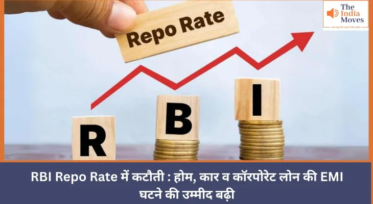 RBI Repo Rate में कटौती - रेपो दर में 0.25 % की कटौती